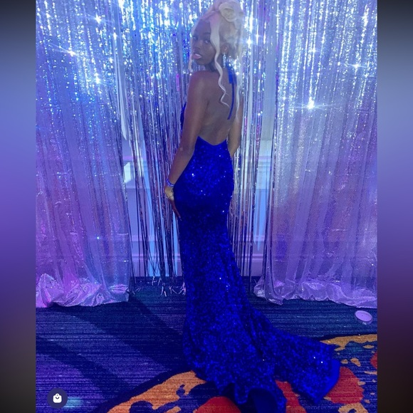 Blue “emma gown” prom dress from algist.com in a x small - Picture 3 of 8